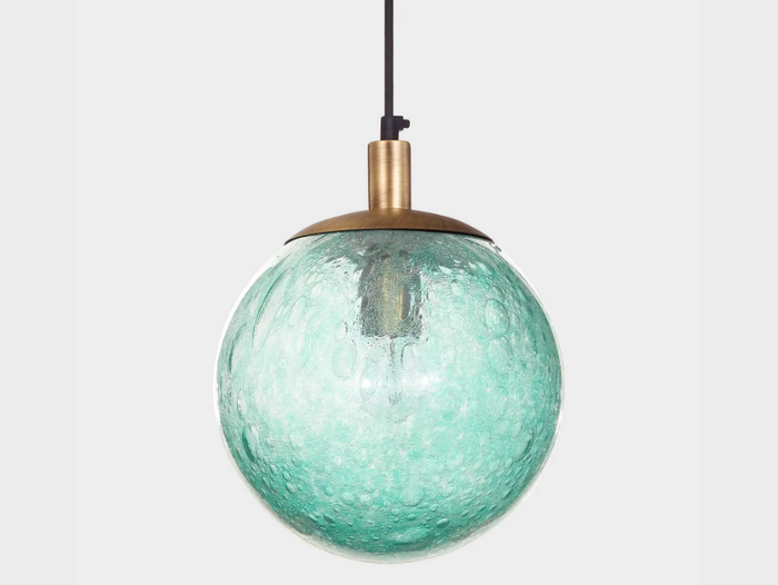 BALL #028 - Handmade blown glass pendant lamp _ Sogni Di Cristallo